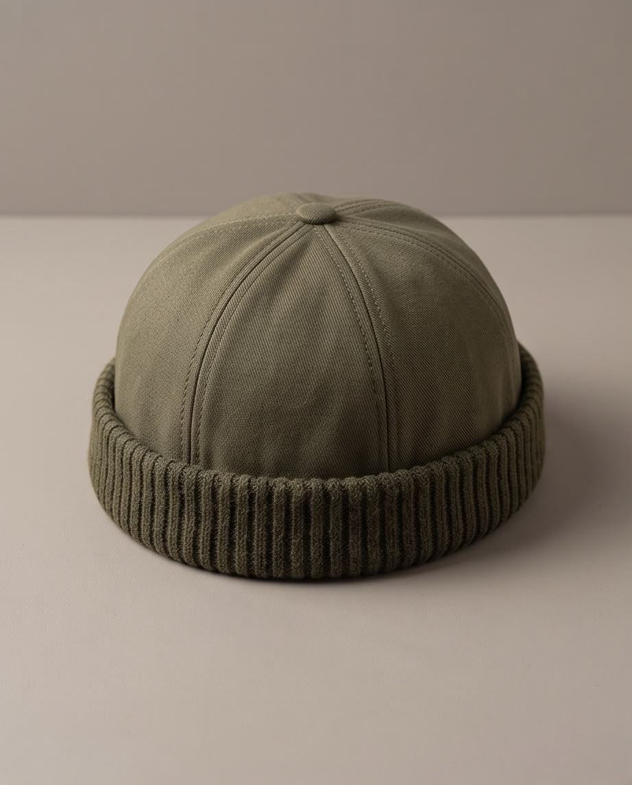 2H Olive Green Docker Cap
