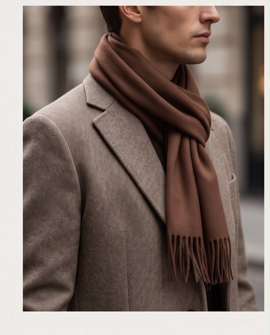 2H Brown Winter Scarf