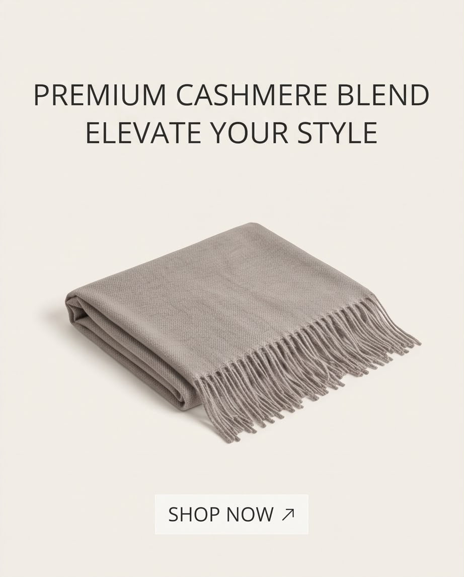 2H Gray Winter Scarf