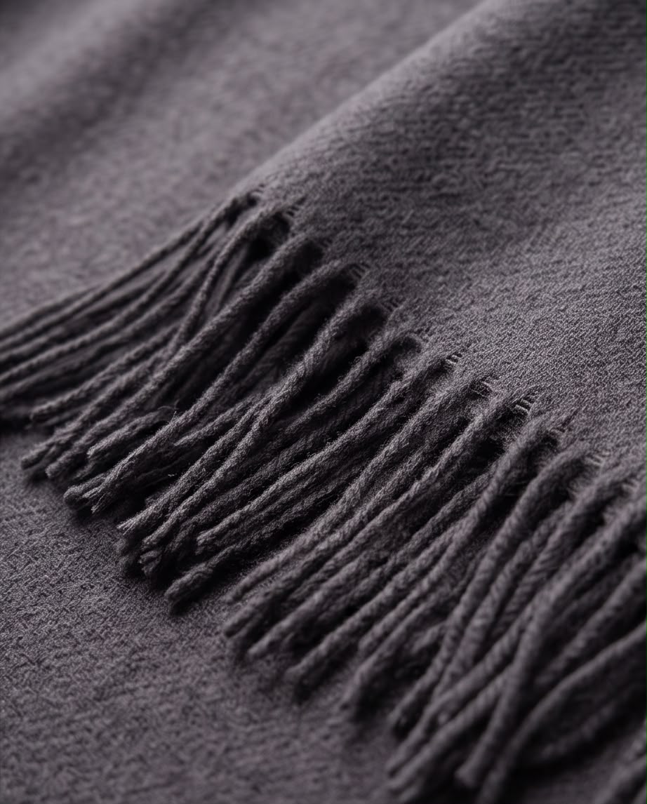 2H Dark Gray Winter Scarf