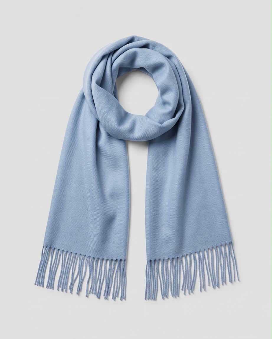 2H Sky Blue Winter Scarf