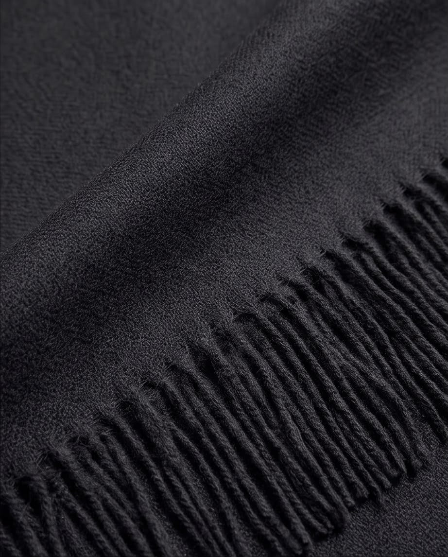 2H Black Winter Scarf