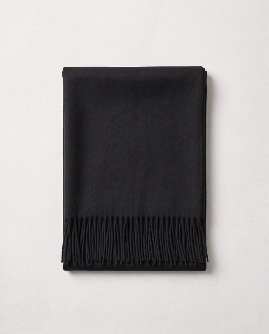 2H Black Winter Scarf