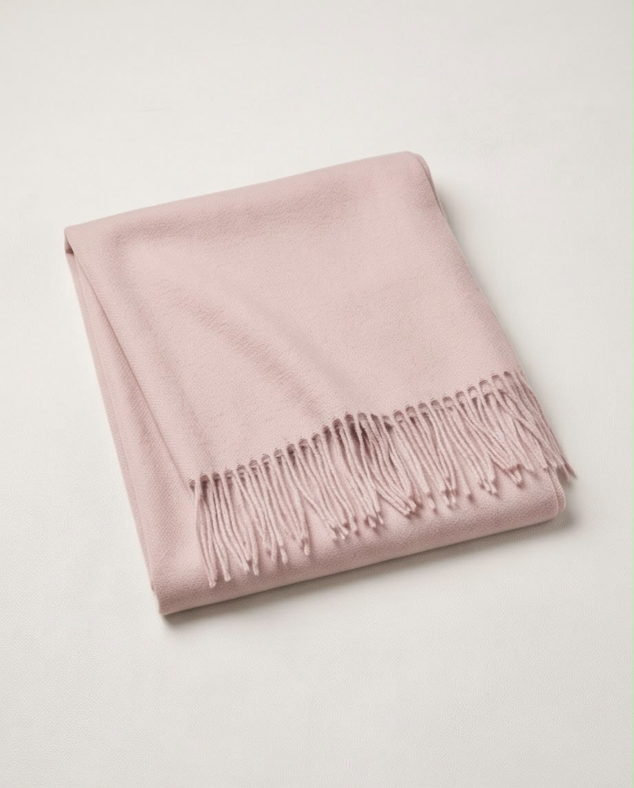 2H Beige Rose Winter Scarf