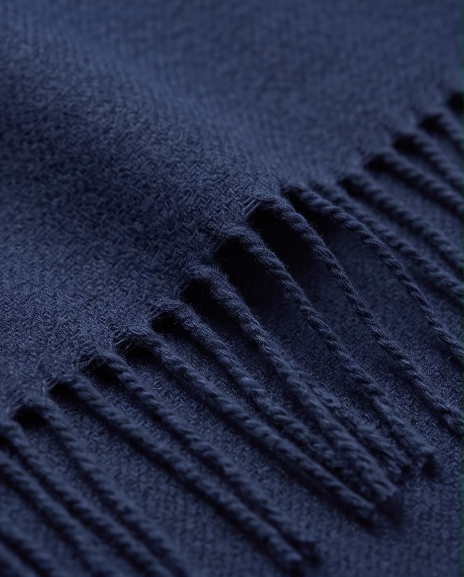 2H Navy Winter Scarf