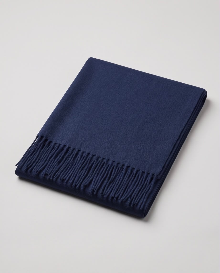 2H Navy Winter Scarf