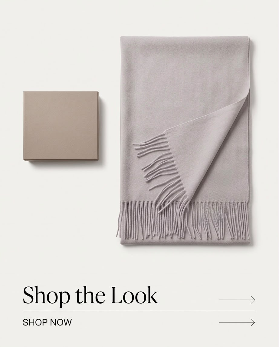 2H Greige Winter Scarf