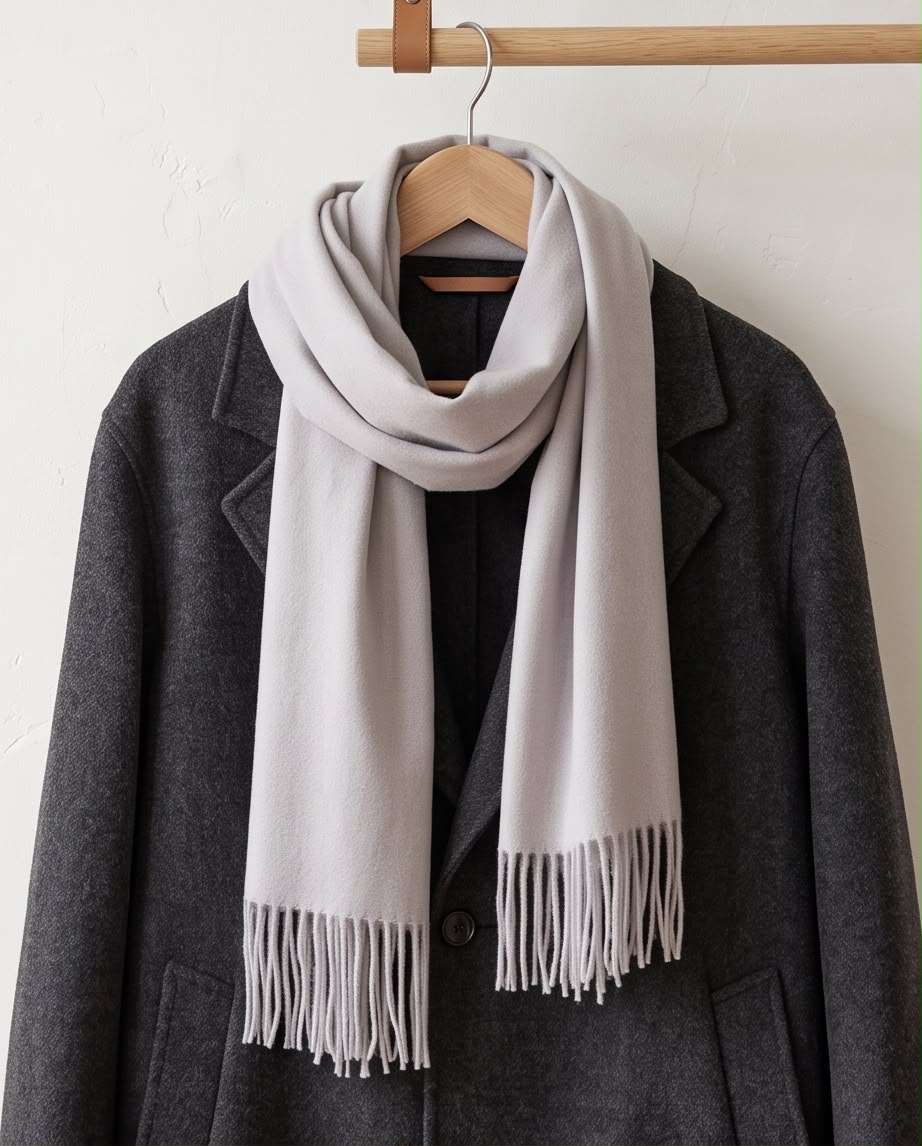 2H Greige Winter Scarf