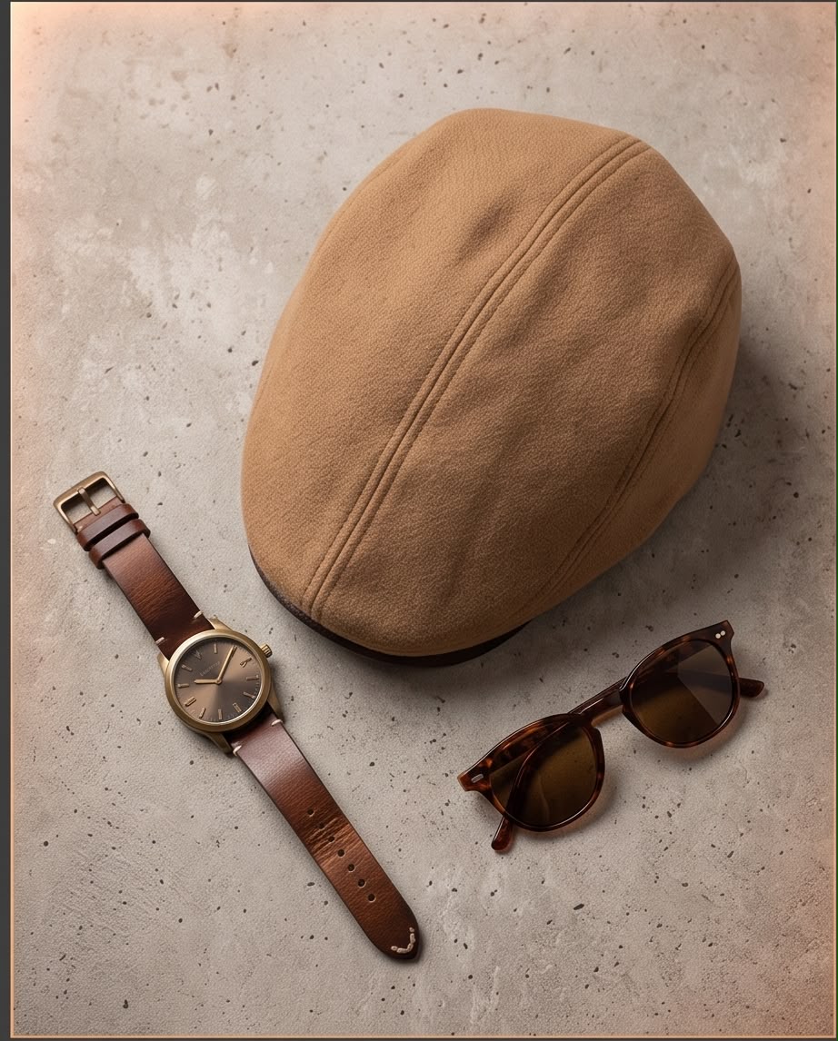 2H Camel Wool-Blend Cap