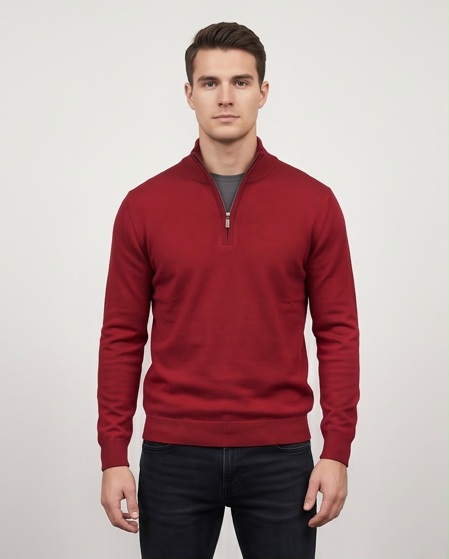 2H Sweater With Zipper