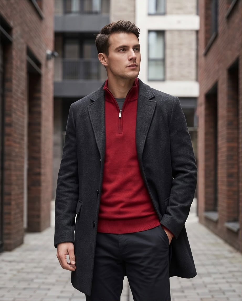 2H Sweater With Zipper