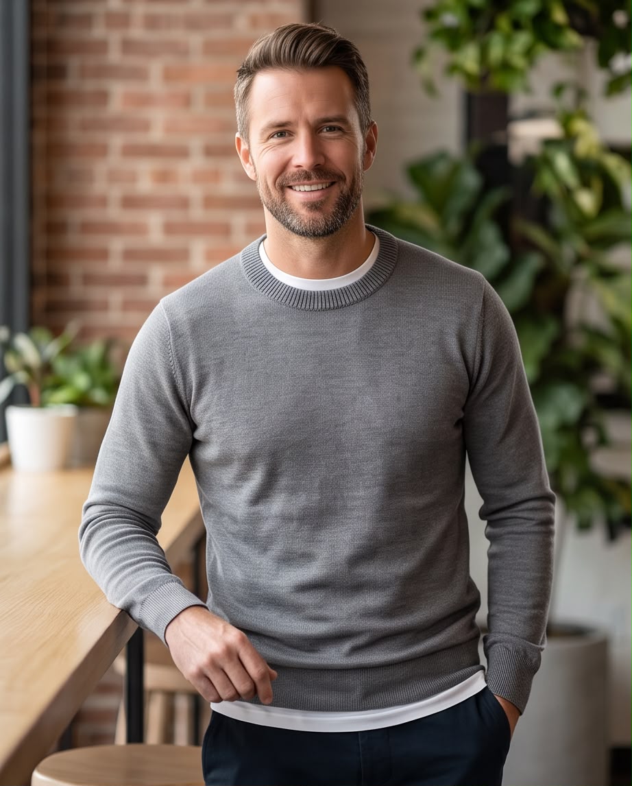 2H Round Neck Sweater