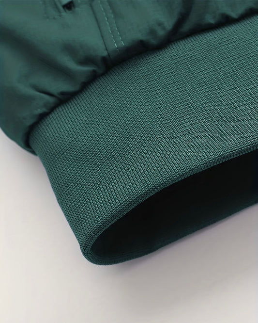 2H #8091 Dark Green Lightweight Casual Jacket