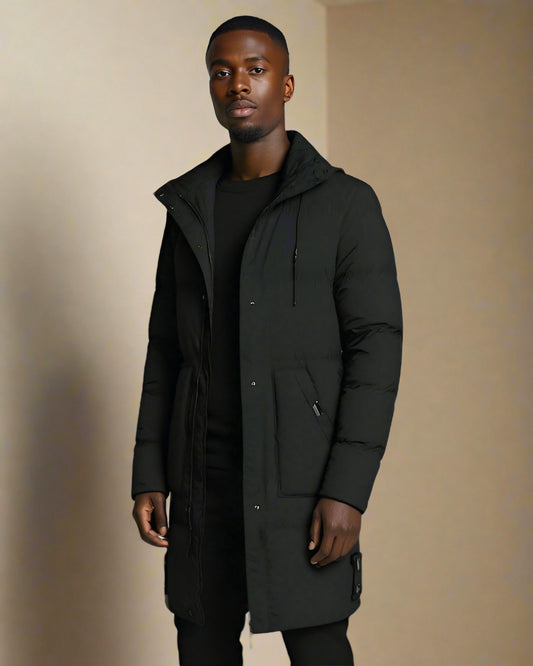 SALE! 2H Black Puffer Casual Coat Jacket