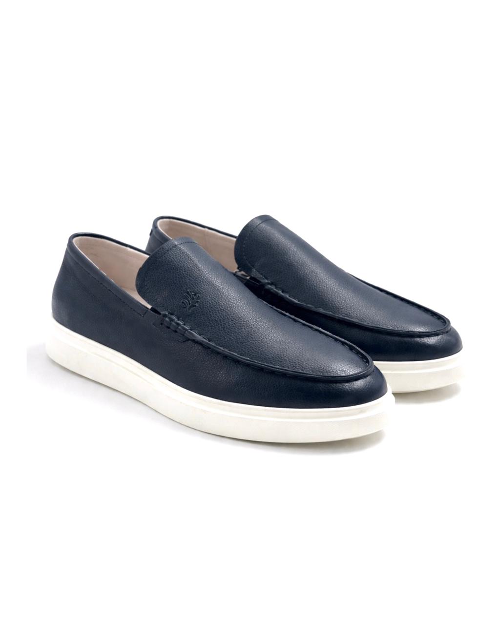 2H #21 Genuine Leather Black Casual Shoes