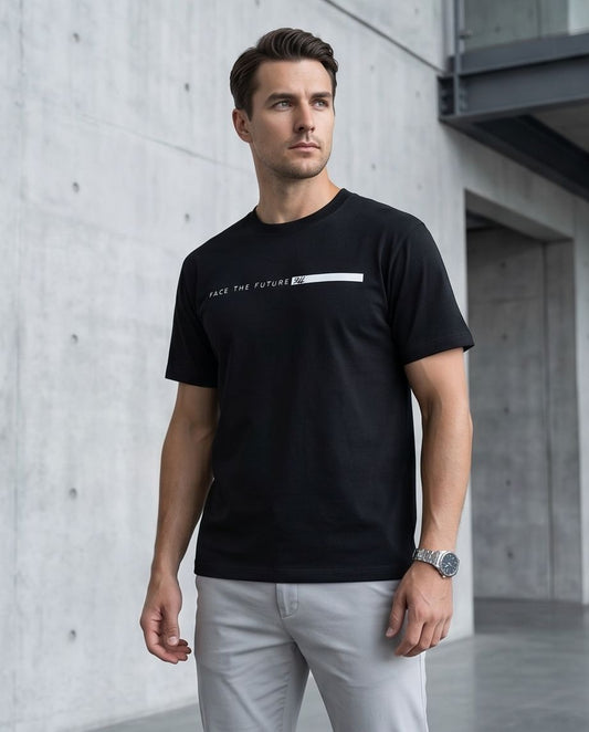2H #0001-1 Printed T-shirt Regular Fit