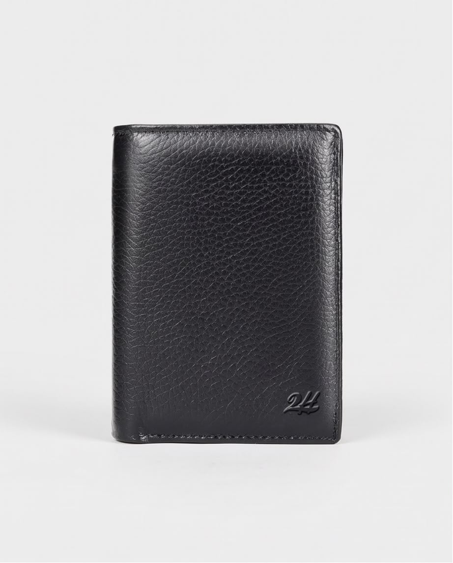 2H #1152 Black Genuine Leather Wallet