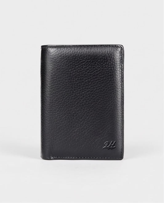 2H #1152 Black Genuine Leather Wallet