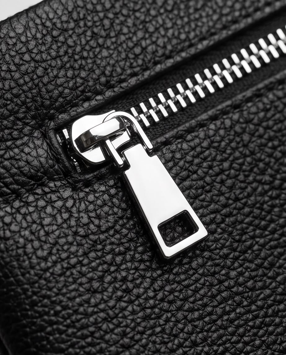 2H #66235 Black Genuine leather Clutch Bag
