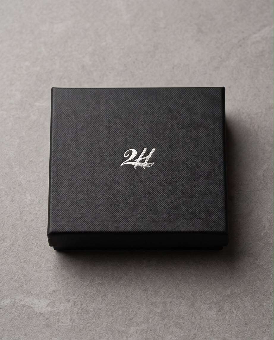 2H #7608 Black Genuine Leather Wallet