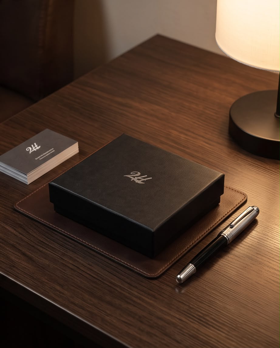 2H #7608 Black Genuine Leather Wallet