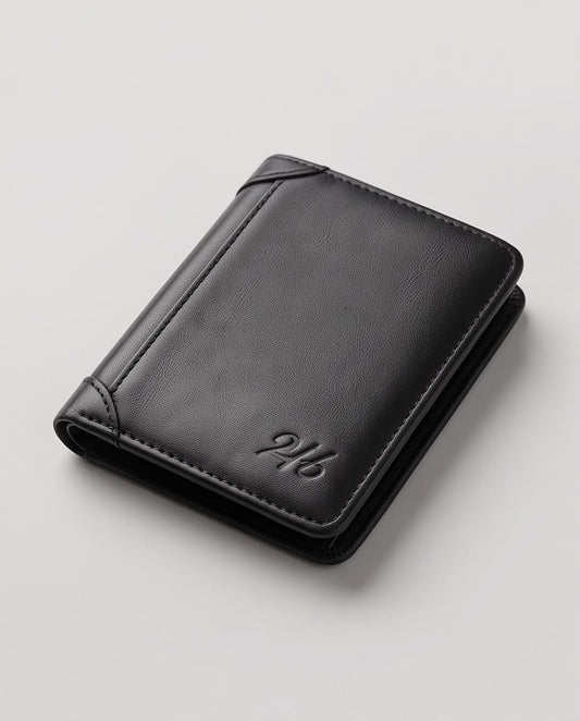 2H #1174 Black Genuine Leather Wallet