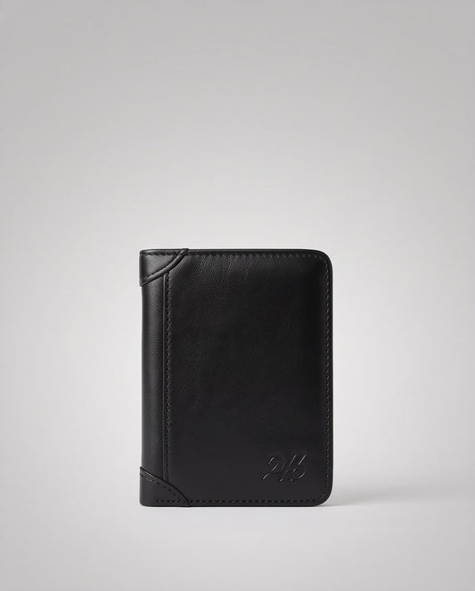 2H #1174 Black Genuine Leather Wallet
