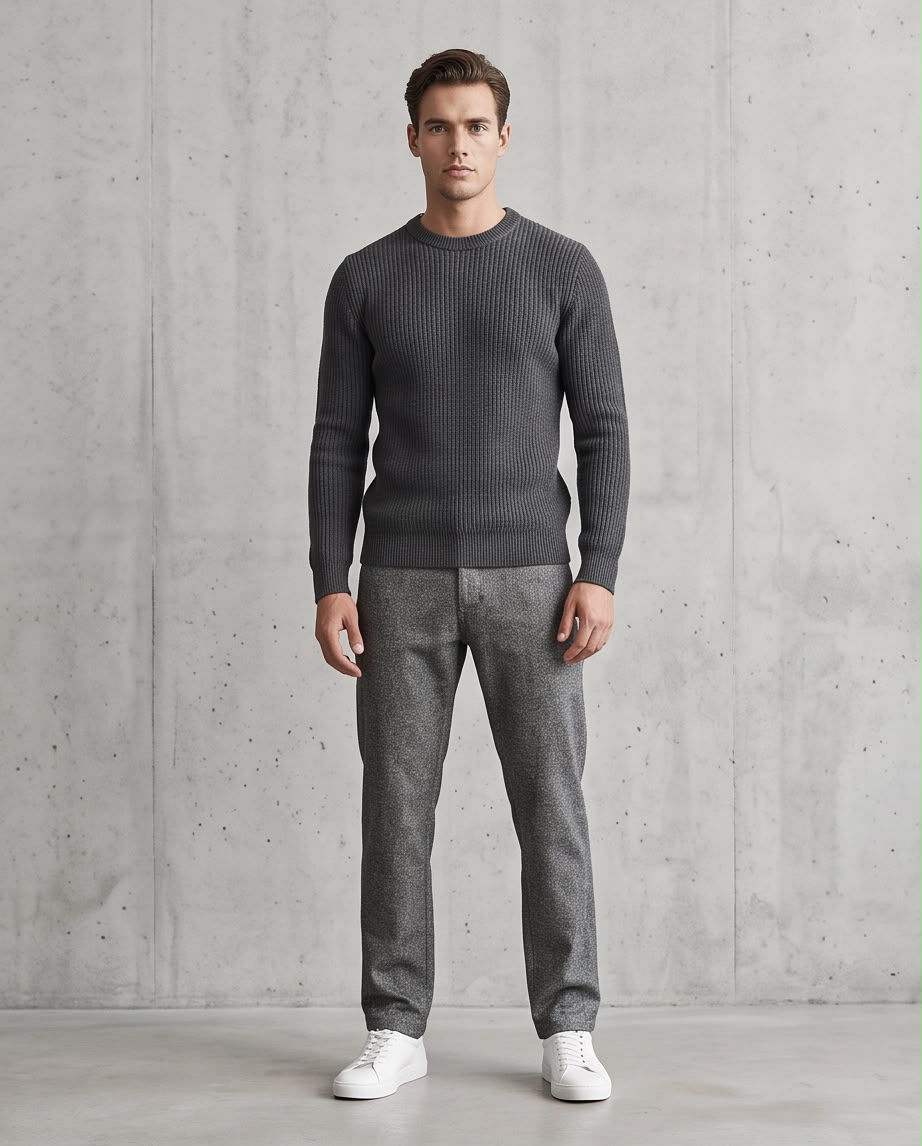 2H Five-Pocket Tweed Pant