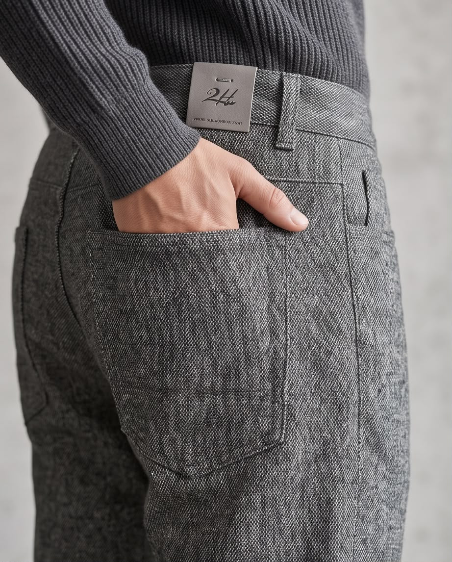 2H Five-Pocket Tweed Pant