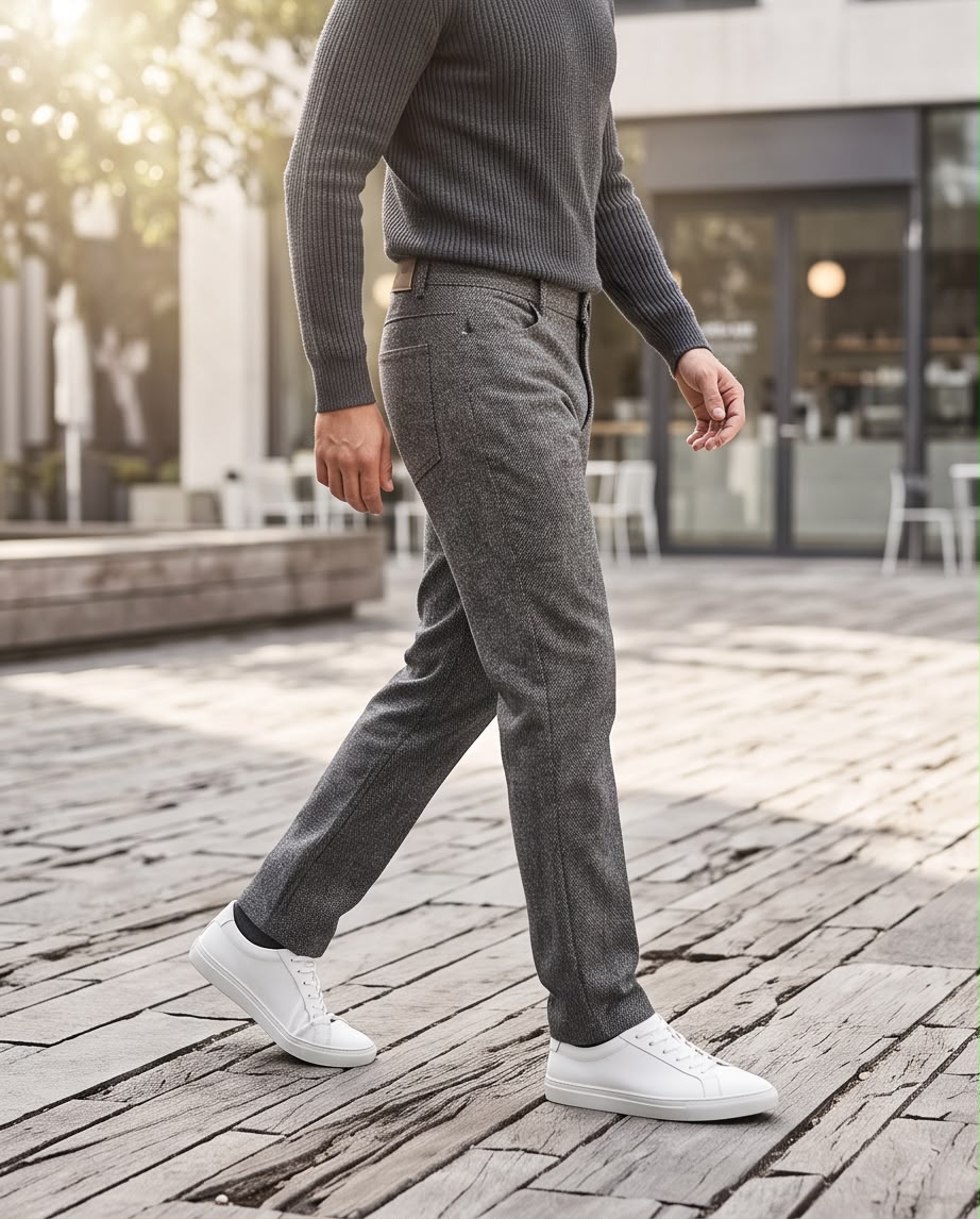 2H Five-Pocket Tweed Pant