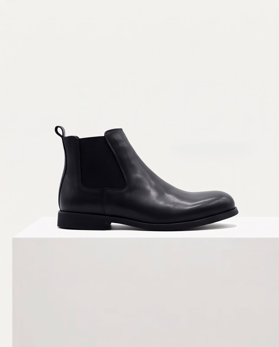 2H #2Y06-1001-8174 Black Chelsea Boot