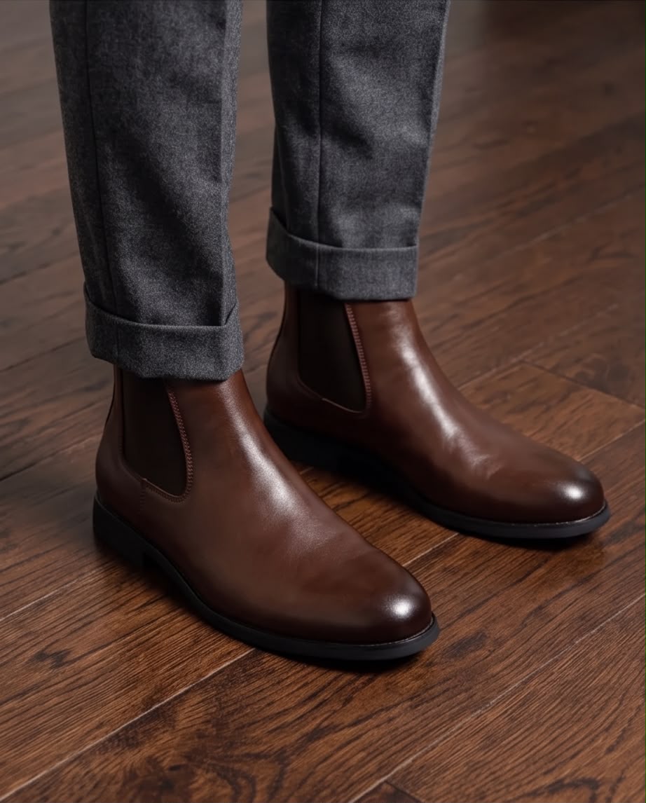2H #2Y06-1001-8174 Brown Chelsea Boot