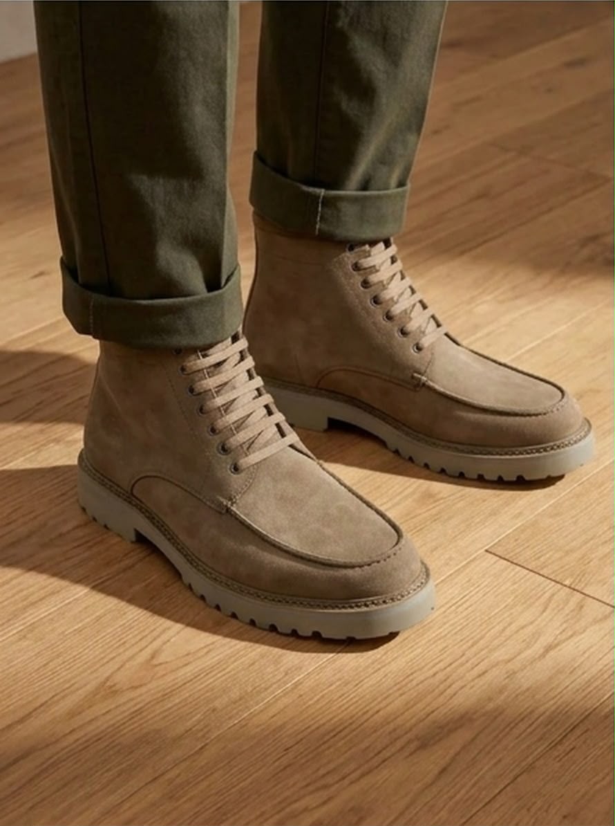 2H #2Y06-2001-8160 Beige Chamois Boot
