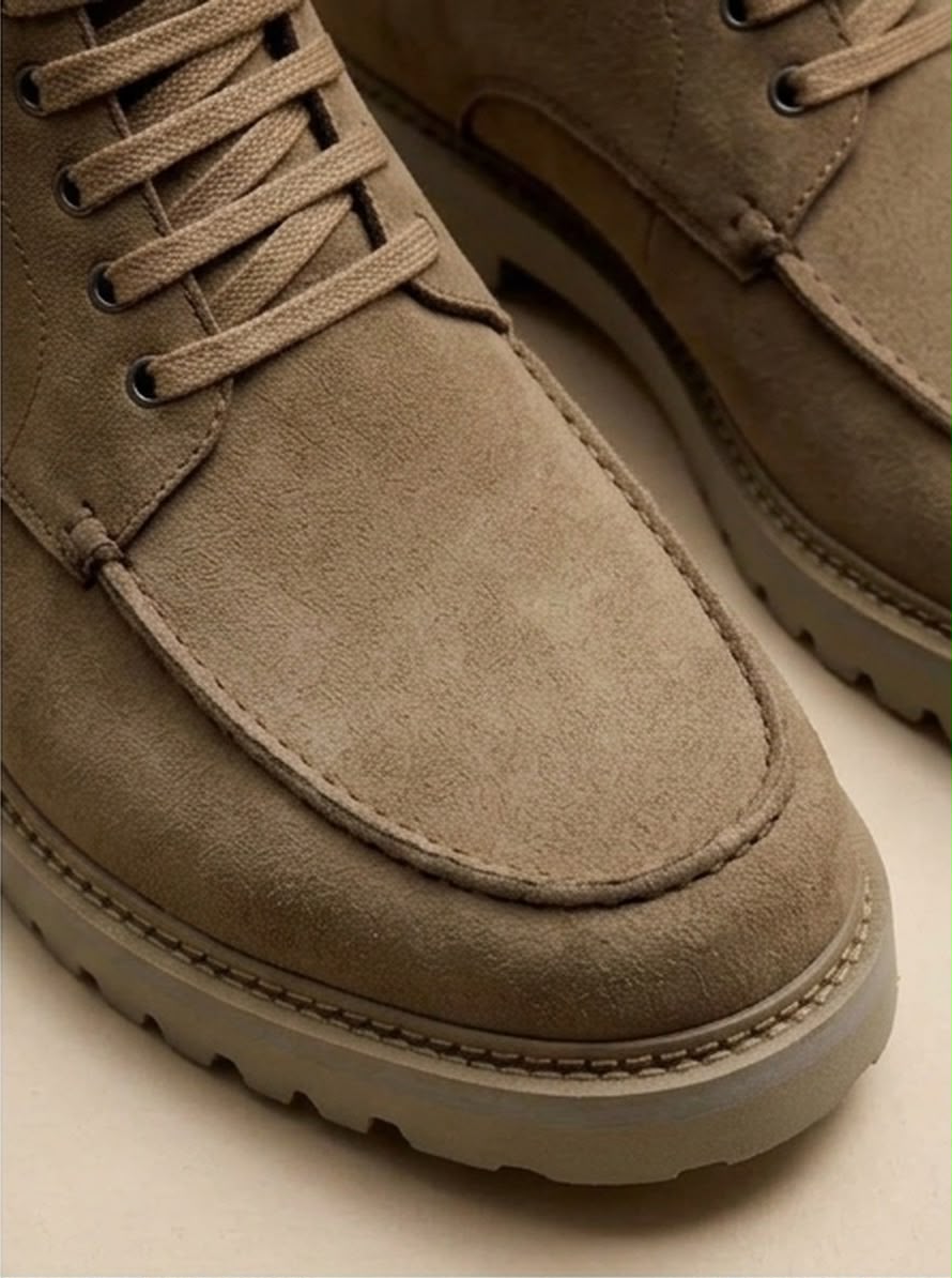 2H #2Y06-2001-8160 Beige Chamois Boot