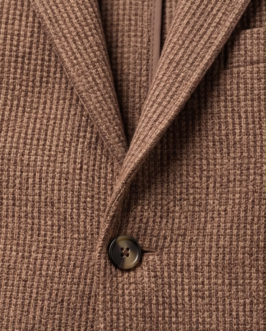 2H #291025 Brown Knitted Blazer