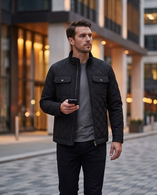2H #88211 Black Casual Jacket