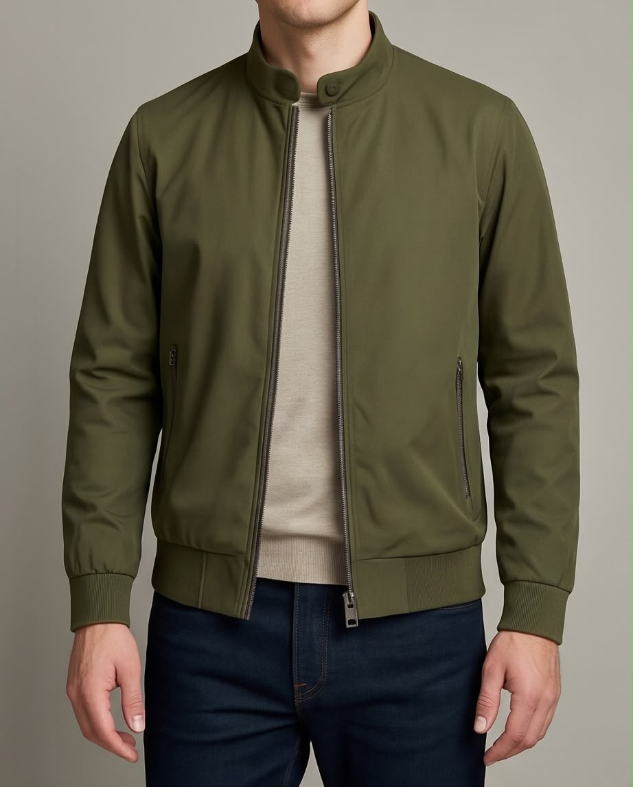 2H #8836 Army stand up collar Slim Fit casual jacket