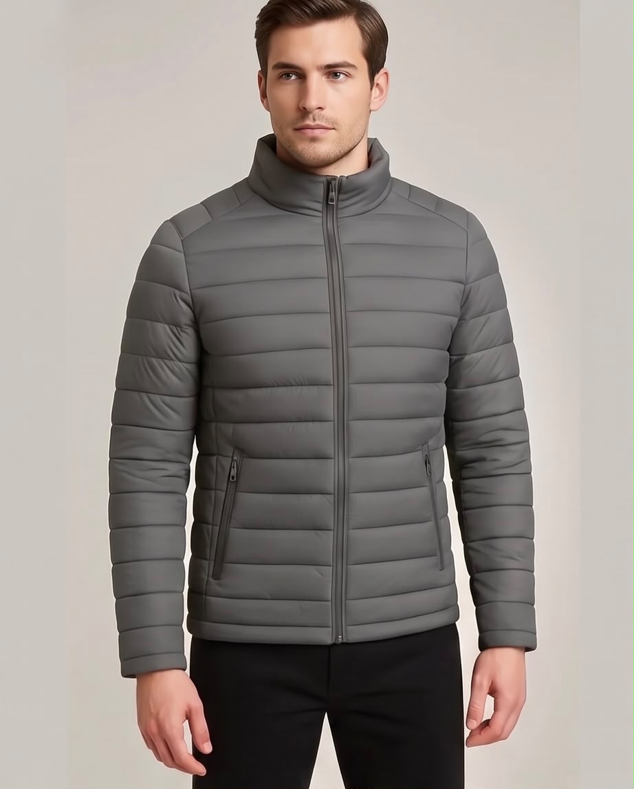 2H #22908 Gray Winter Casual Jacket