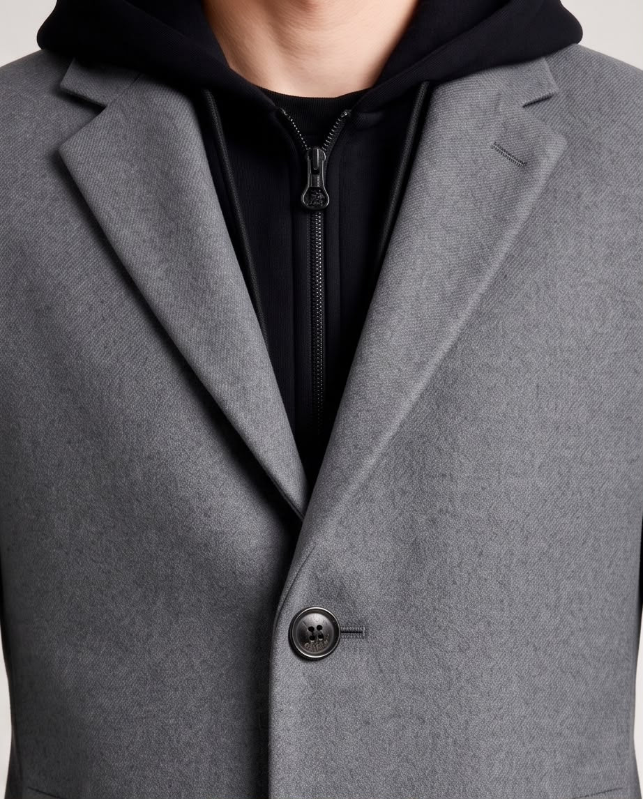 2H #1909 Gray Coat Jacket