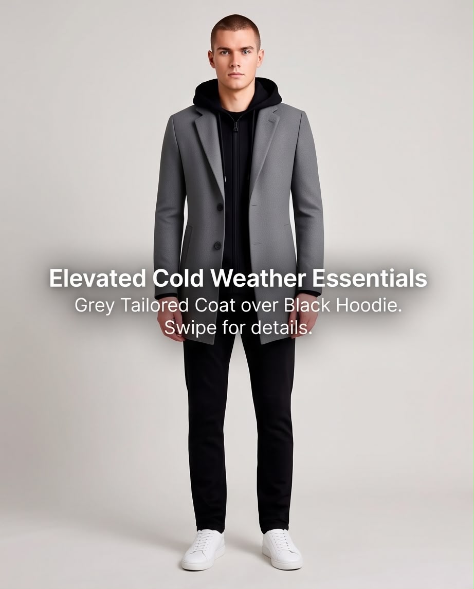 2H #1909 Gray Coat Jacket