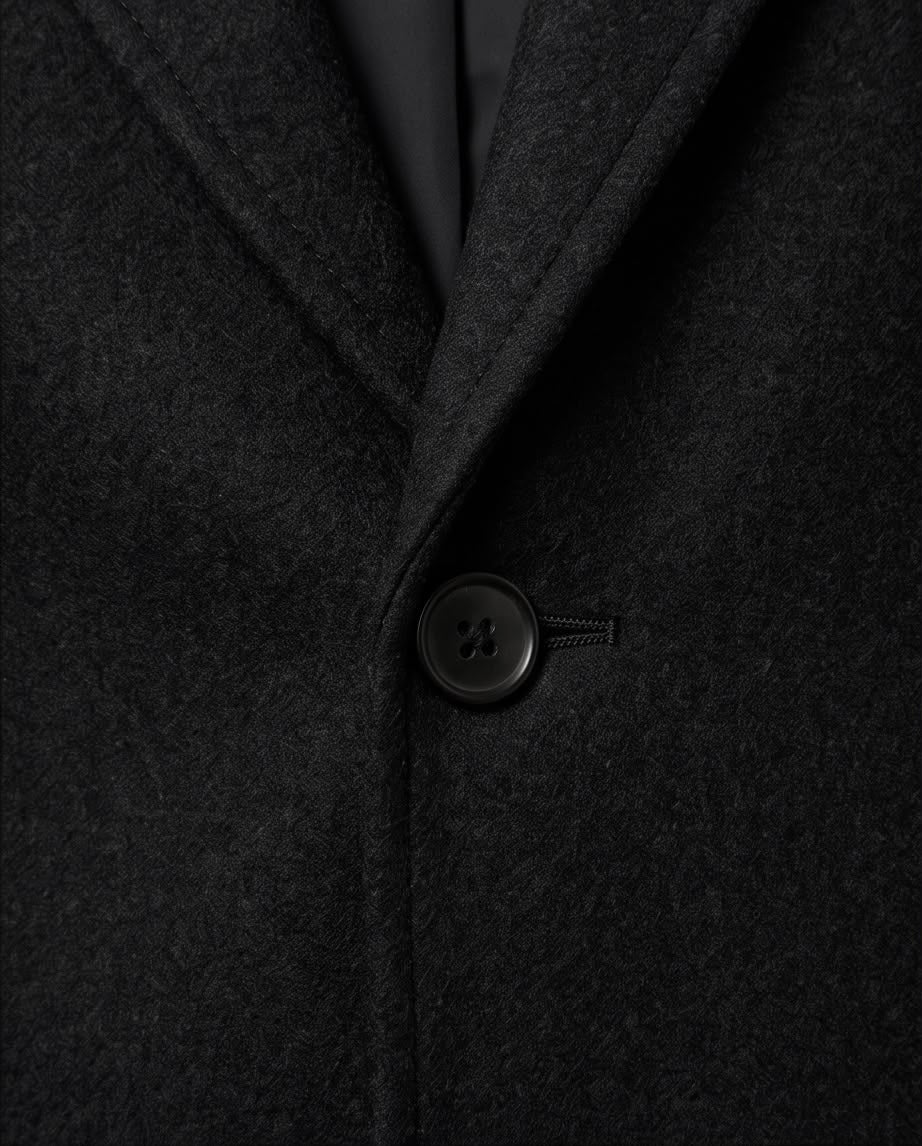 2H #1909 Black Coat Jacket