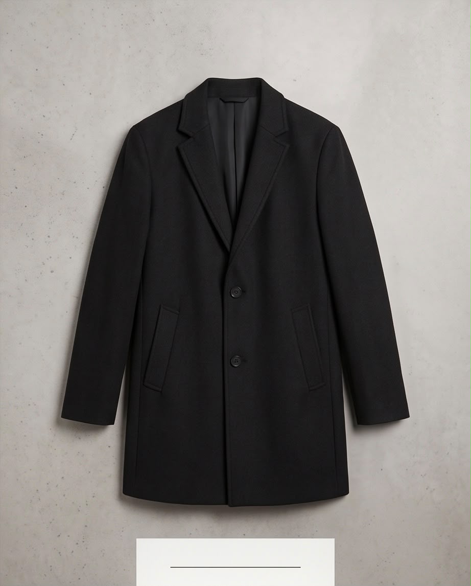 2H #1909 Black Coat Jacket
