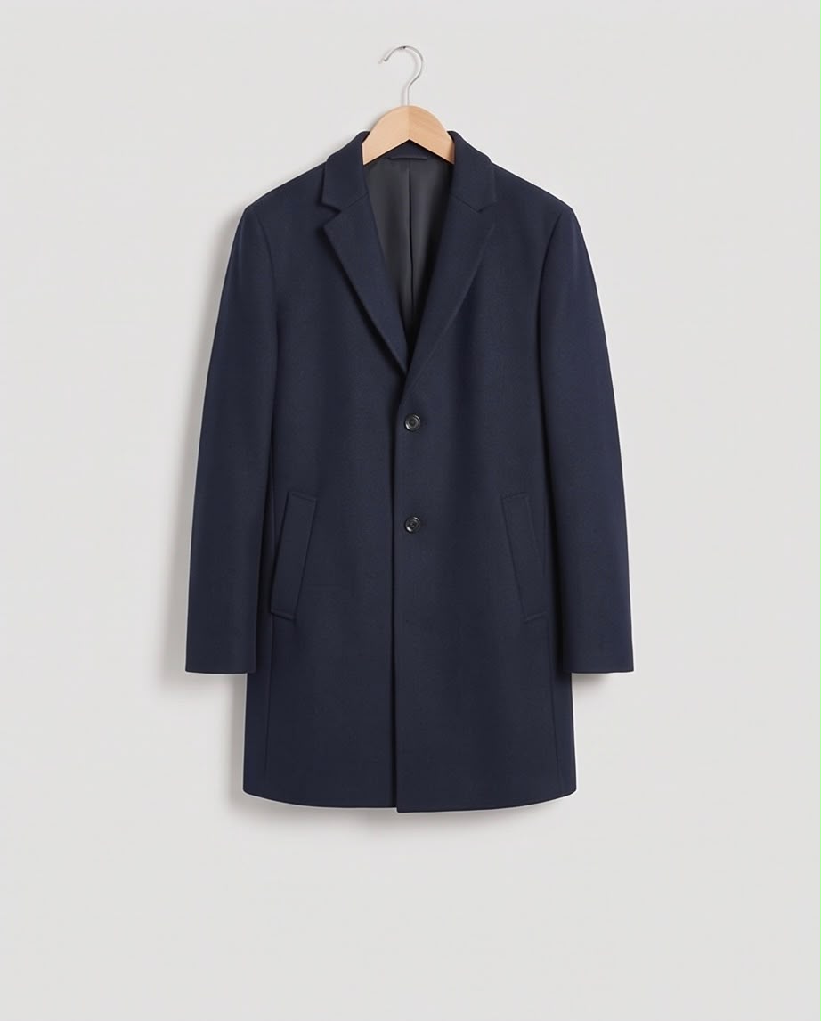 2H Navy Coat Jacket