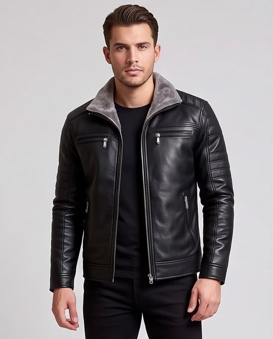 2H #209 Black Leather Jacket