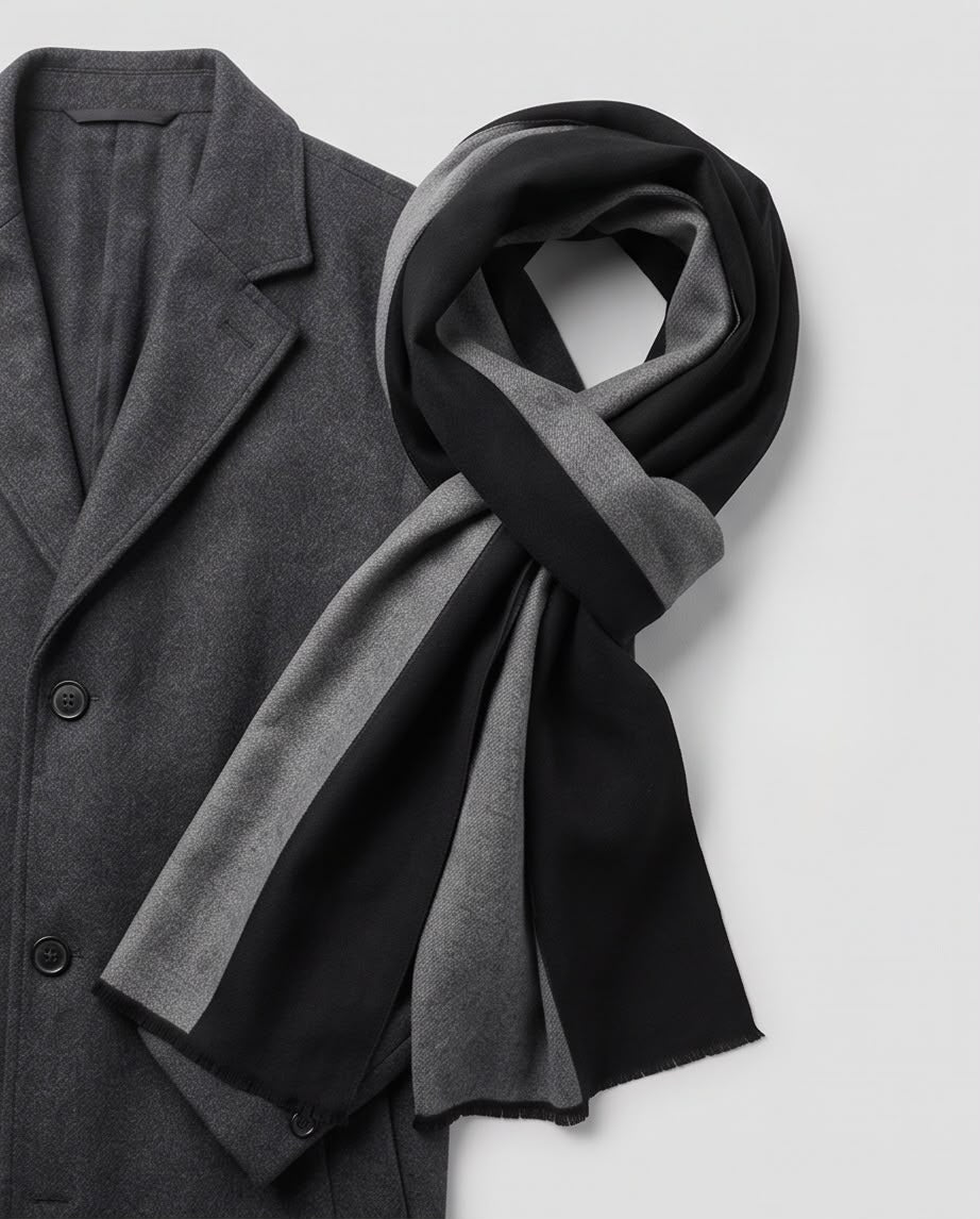 2H Black & Gray Scarf
