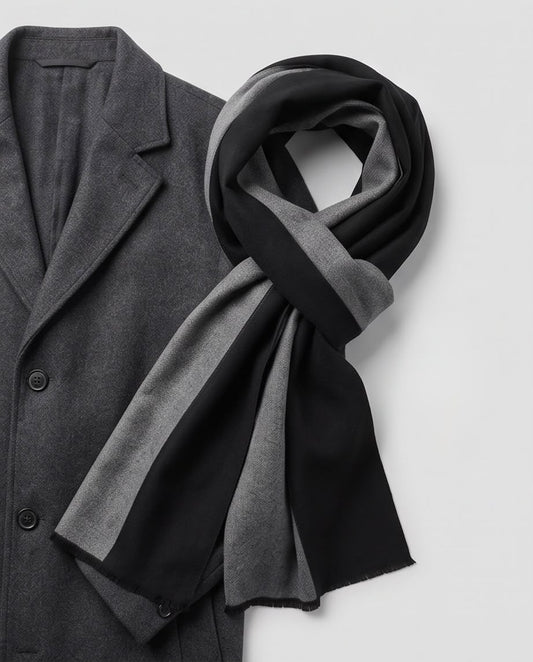 2H Black & Gray Scarf