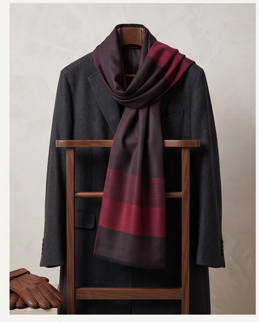 2H Black & Red Scarf