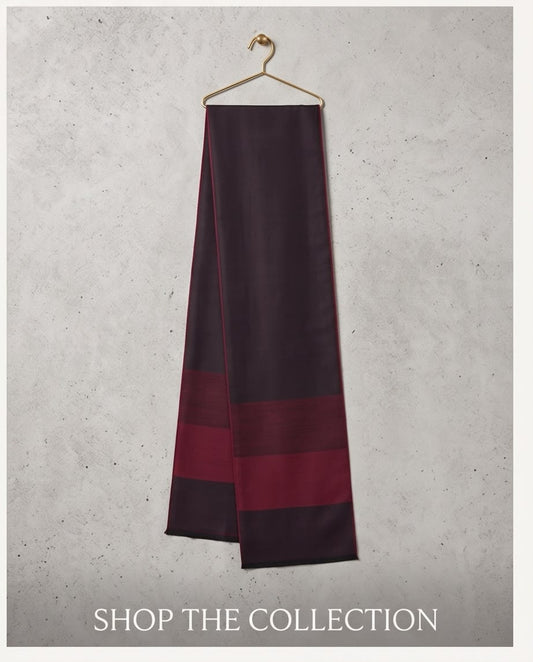 2H Black & Red Scarf