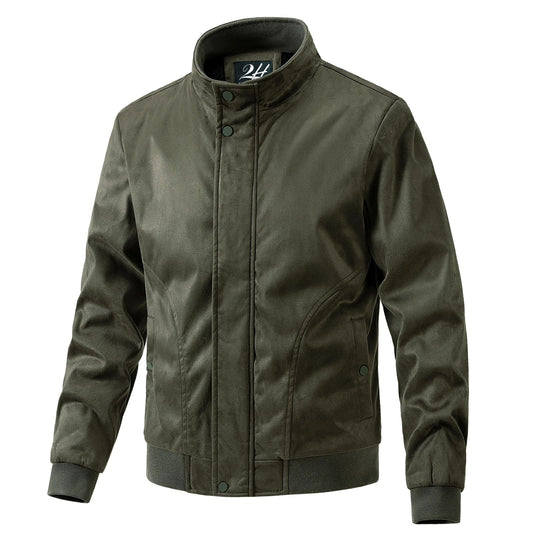 SALE! 2H Olive Green Chamois Casual Jacket