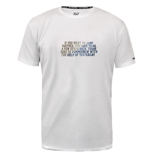 SALE! 2H #88161 White Printed T-shirt
